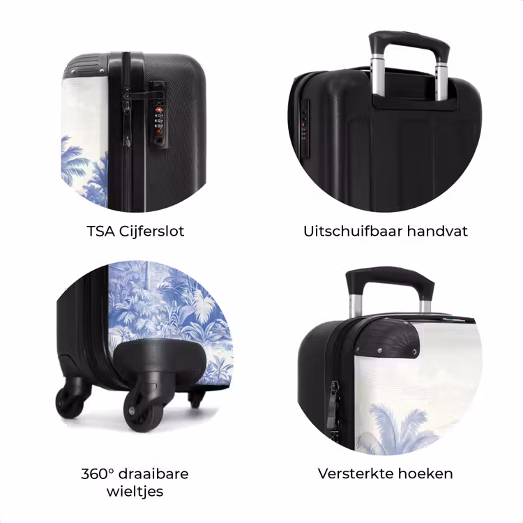 Koffer - Tropisch - Jungle - Blauw — 7