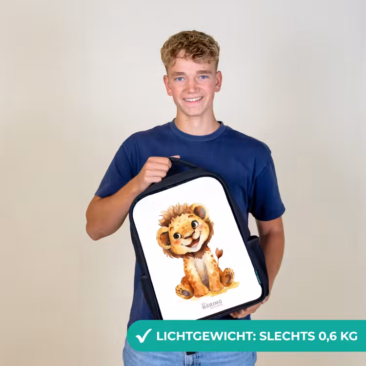 Kinderrugzak - Zwart - Baby leeuw — 3