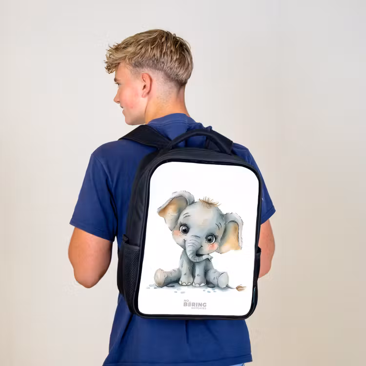 Kinderrugzak - Zwart - Baby olifant β 6
