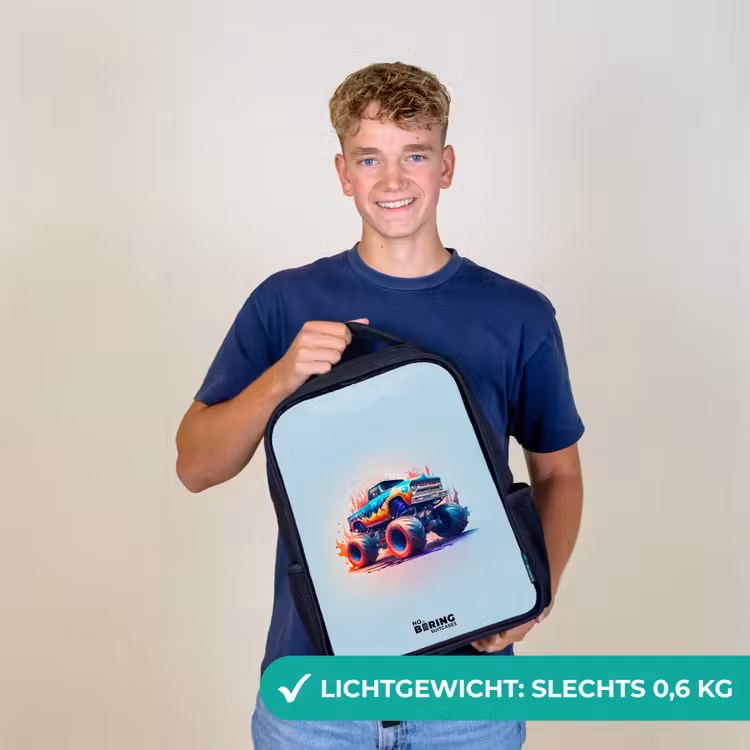 Kinderrugzak - Zwart - Fierce Wheels — 3