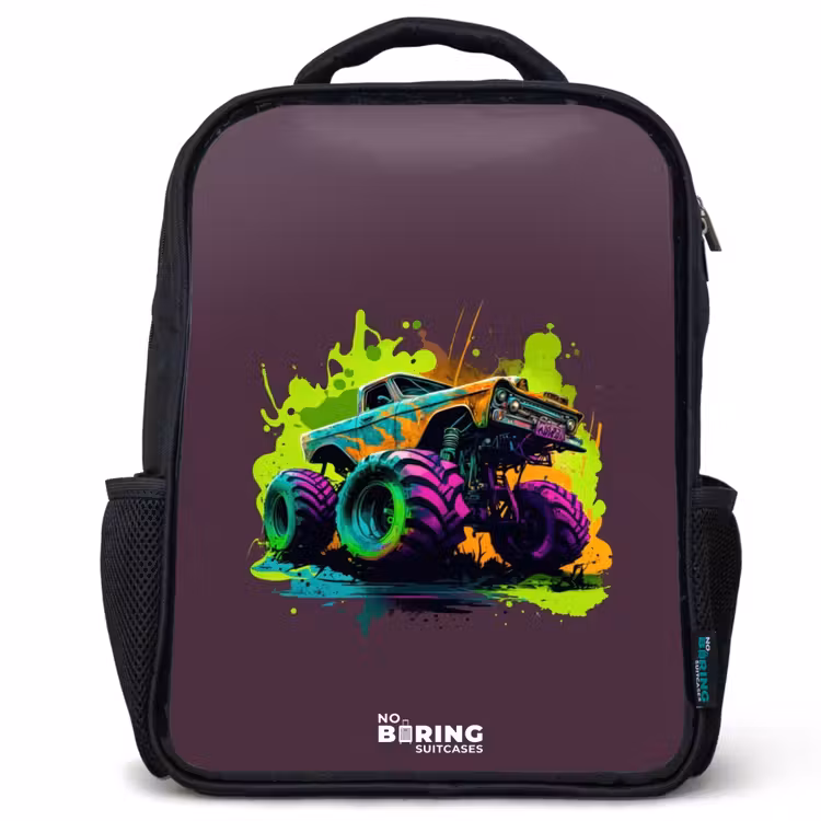 Kinderrugzak - Zwart - Neon Wheels — 1