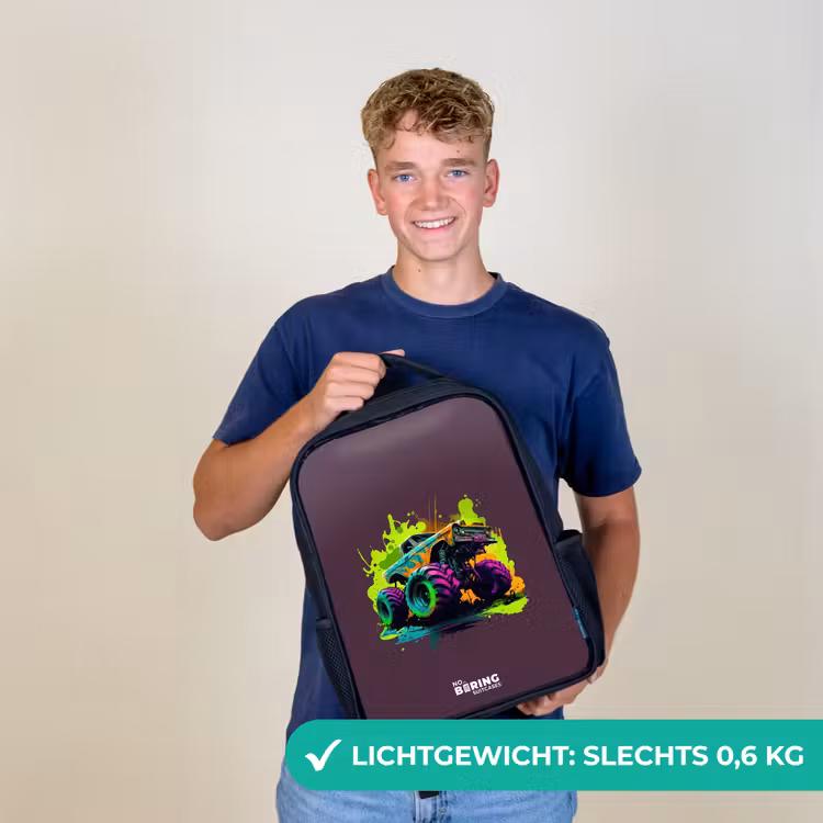 Kinderrugzak - Zwart - Neon Wheels — 3