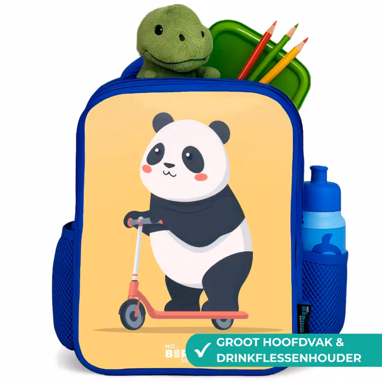Kinderrugzak - Blauw - Panda - Step - Geel — 5