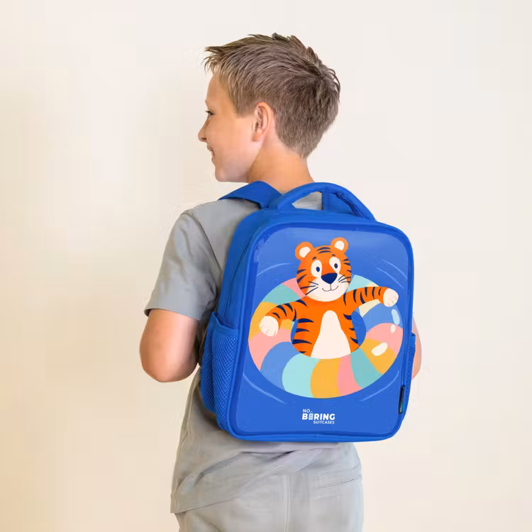 Kinderrugzak - Blauw - Tijger - Zwemband - Water — 3