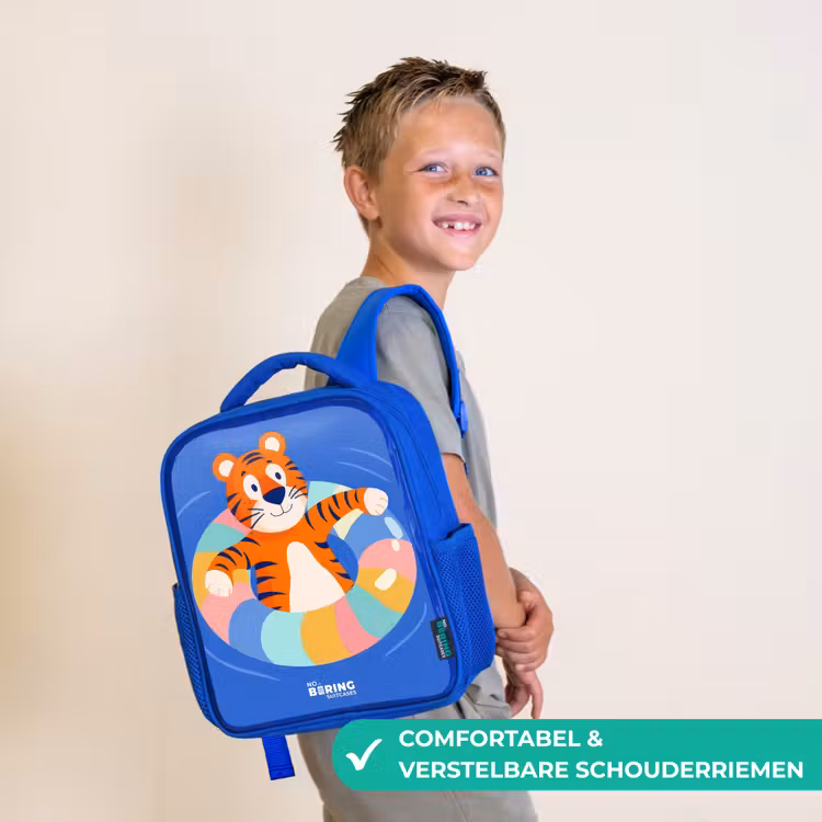 Kinderrugzak - Blauw - Tijger - Zwemband - Water — 4