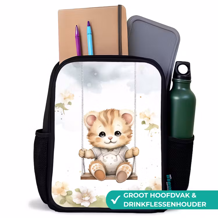 Kinderrugzak - Zwart - Beer - Baby - Dier - Kinderen — 4