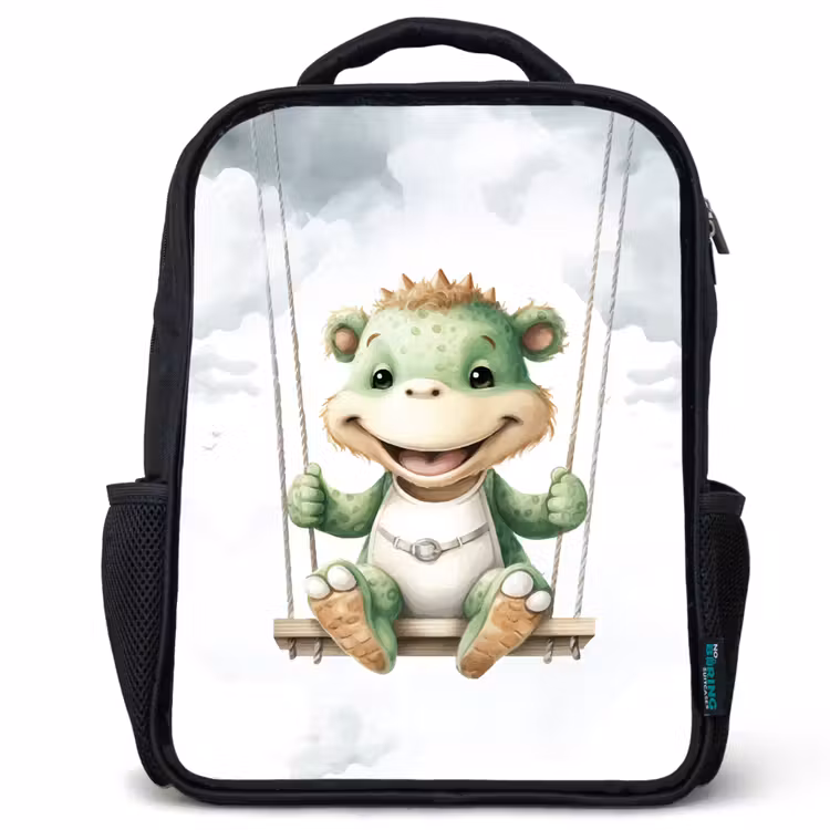 Kinderrugzak - Zwart - Draak - Baby dier - Kinderen — 1