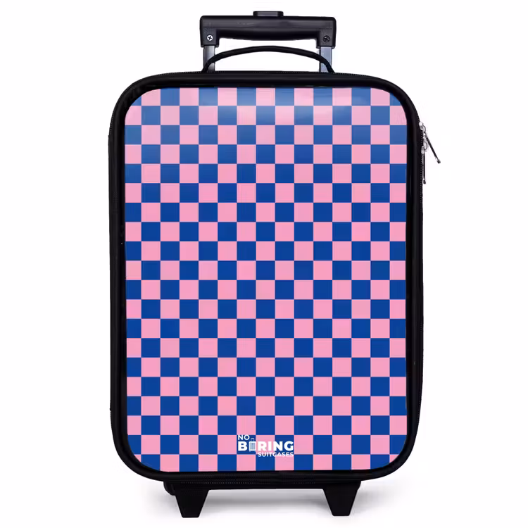 Kinderkoffer - Blokjes - Blauw - Roze — 1