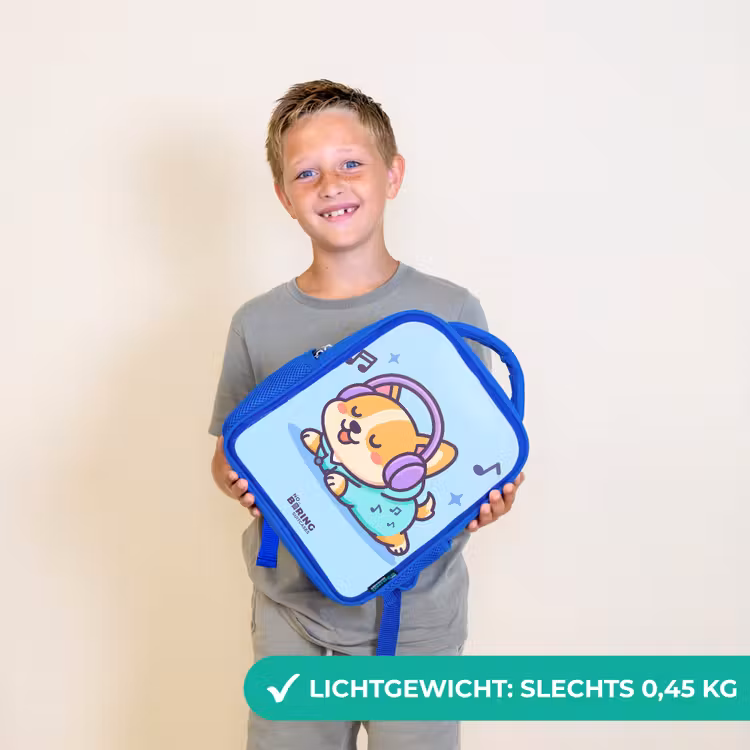 Kinderrugzak - Blauw - Kawai - Hond - Muziek — 2
