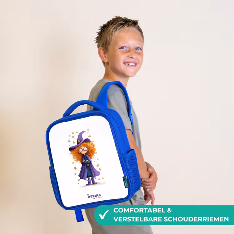 Kinderrugzak - Blauw - Sterrenmagie met krullen — 4