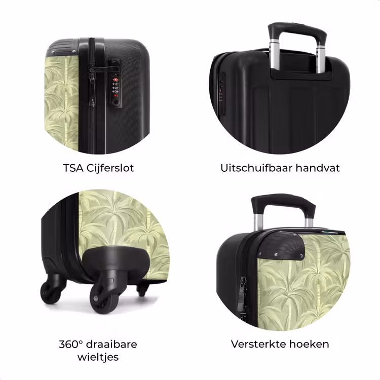 Koffer - Palmwoud - Tropisch - Groen — 7