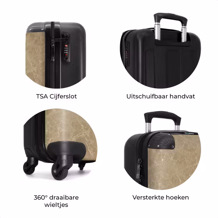 Koffer - Lichtbeige - Nerven - Marmer — 7