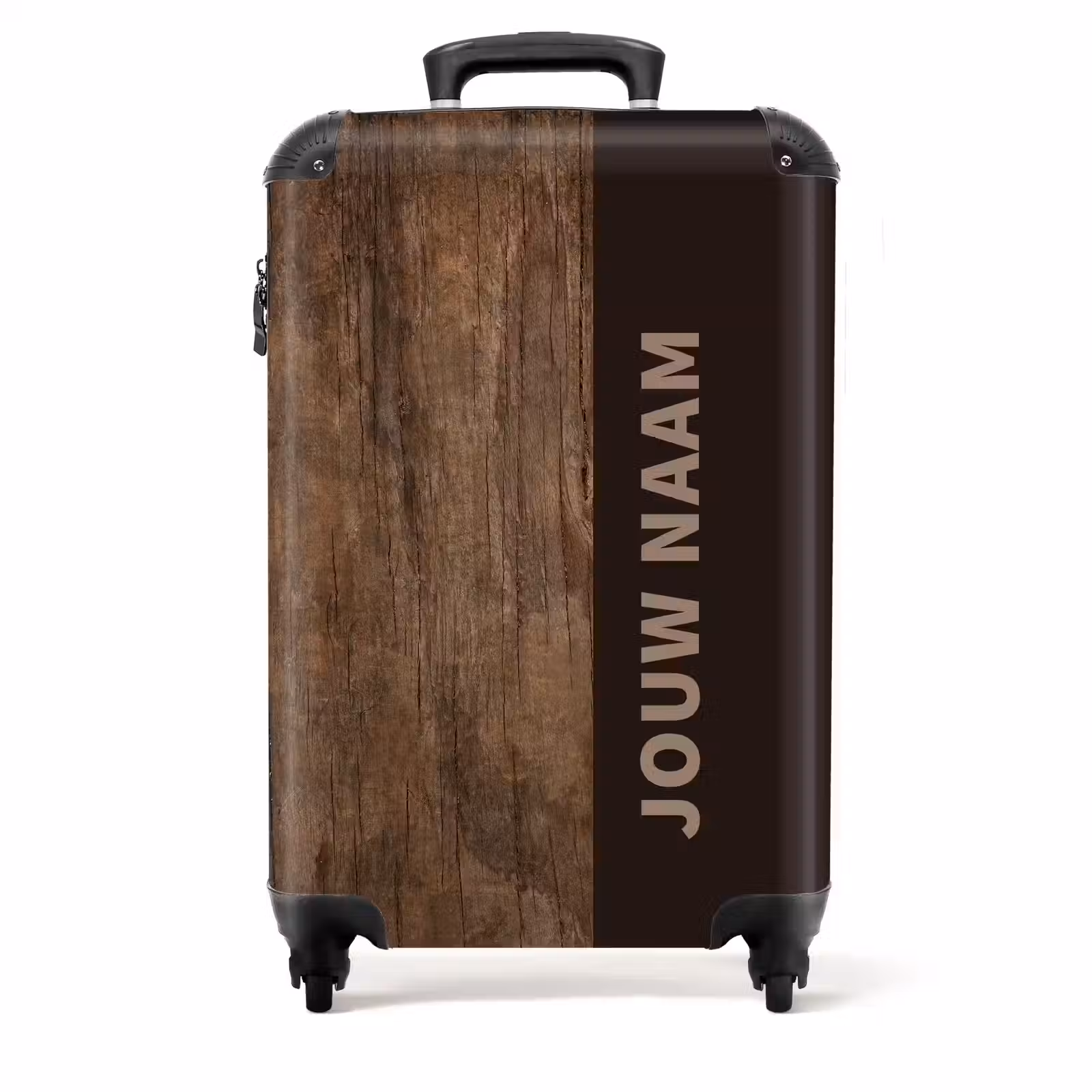 Koffer - Hout, medium bruin — 1
