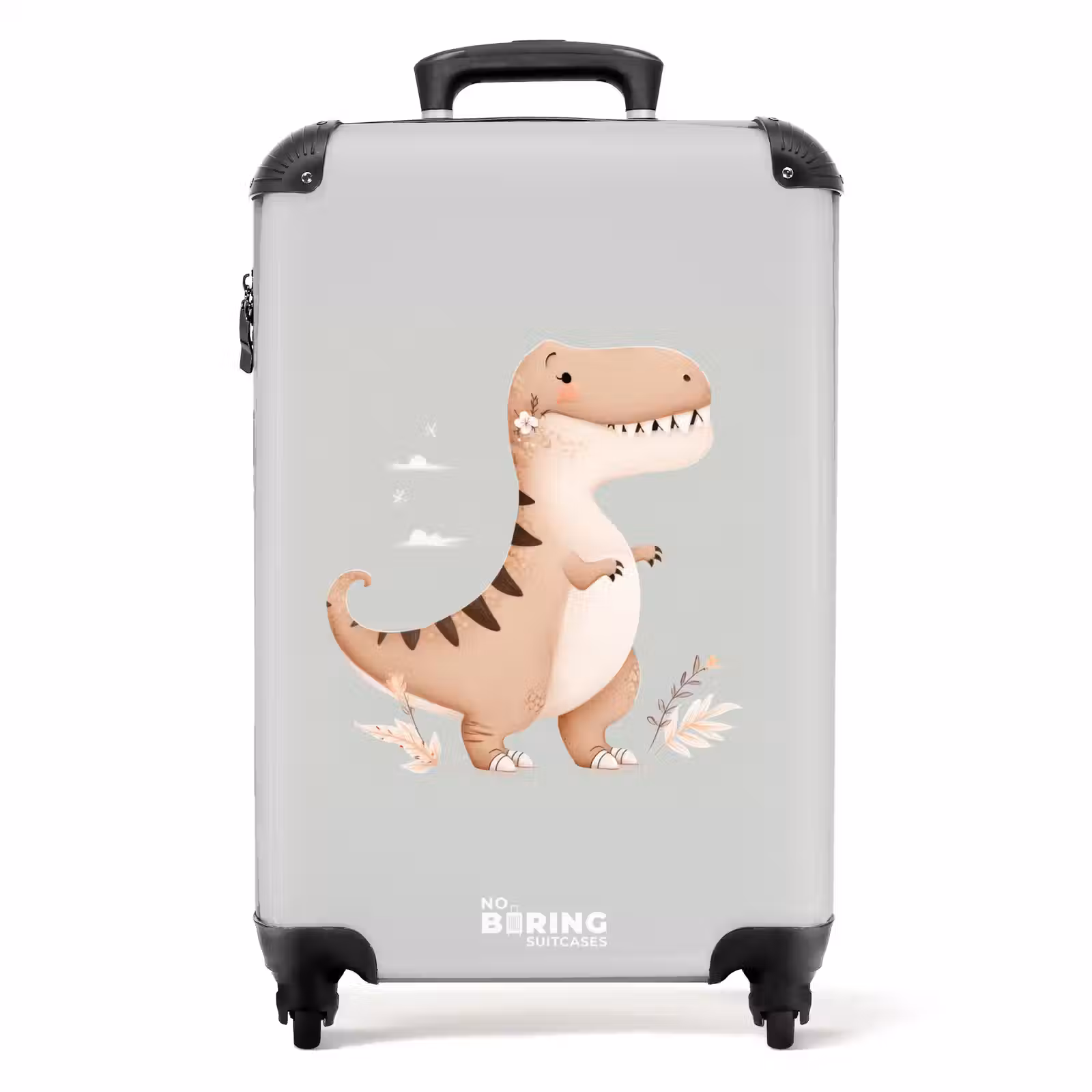 Koffer - Dino in beige en grijze kleuren — 1