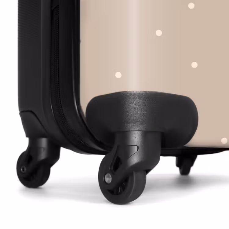 Koffer - Gele kiepwagen met stenen en stippenpatroon — 6
