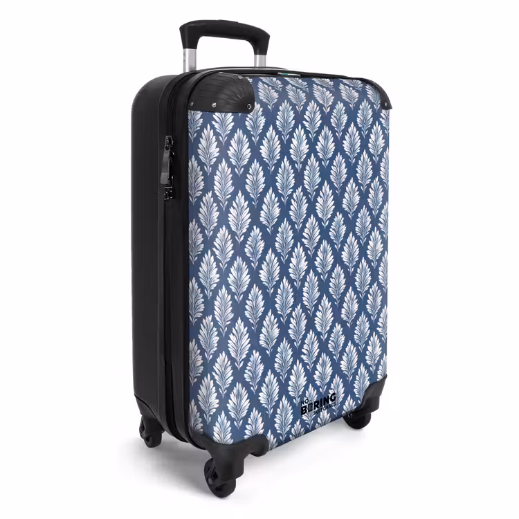 Koffer - Barok patroon blauw — 2