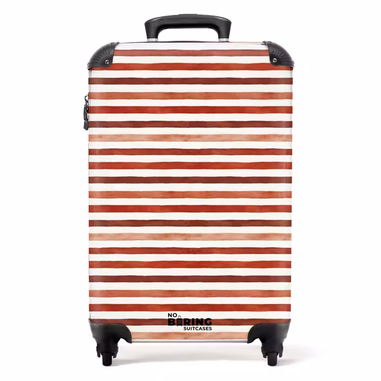 Koffer - Strepen patroon rood — 1