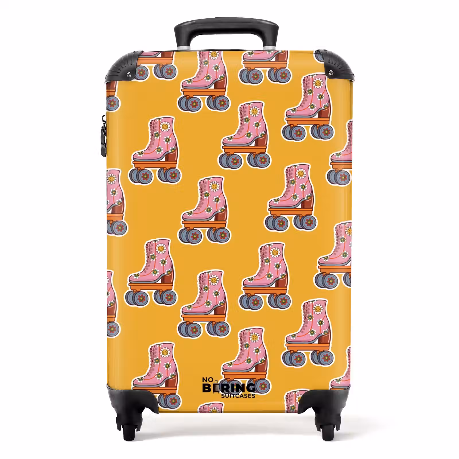 Koffer - Retro disco rolschaatsen patroon kleurrijk — 1