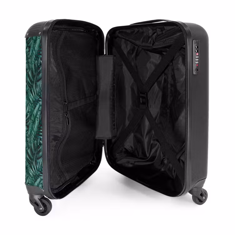 Koffer - Palm bladeren monstera donker patroon — 4