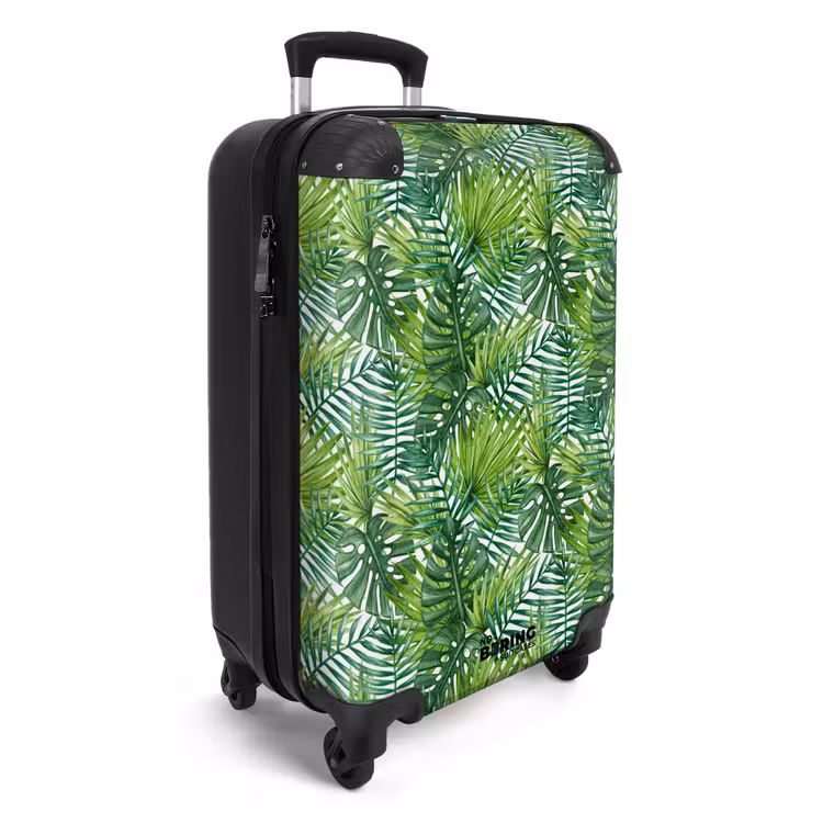 Koffer - Palm diverse bladeren patroon groen — 2
