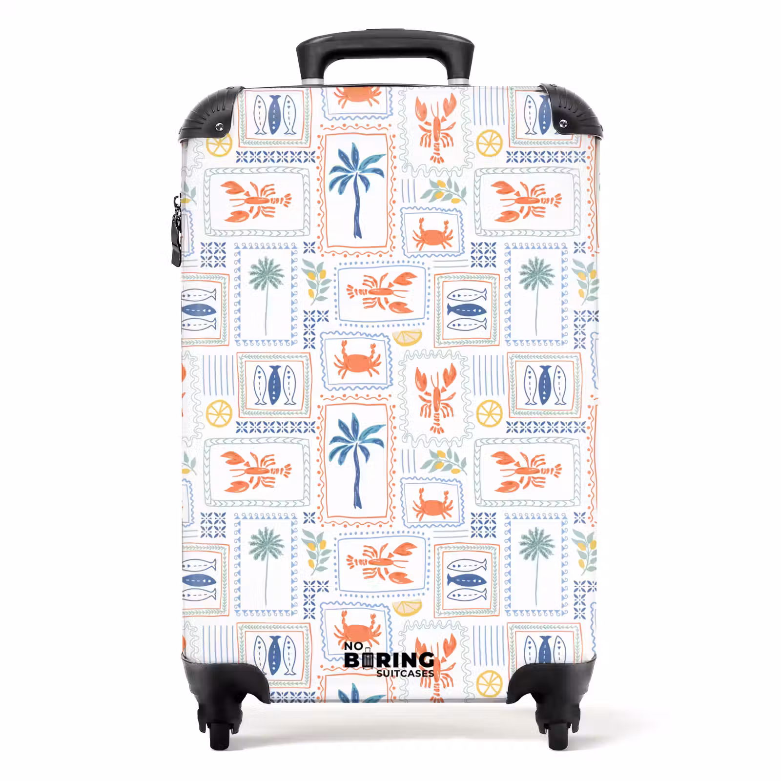 Koffer - Kreeft met zomer patroon kleurrijk — 1