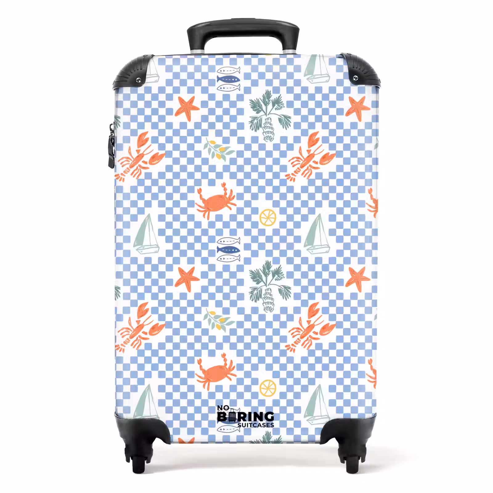 Koffer - Zomer strand print blauw — 1