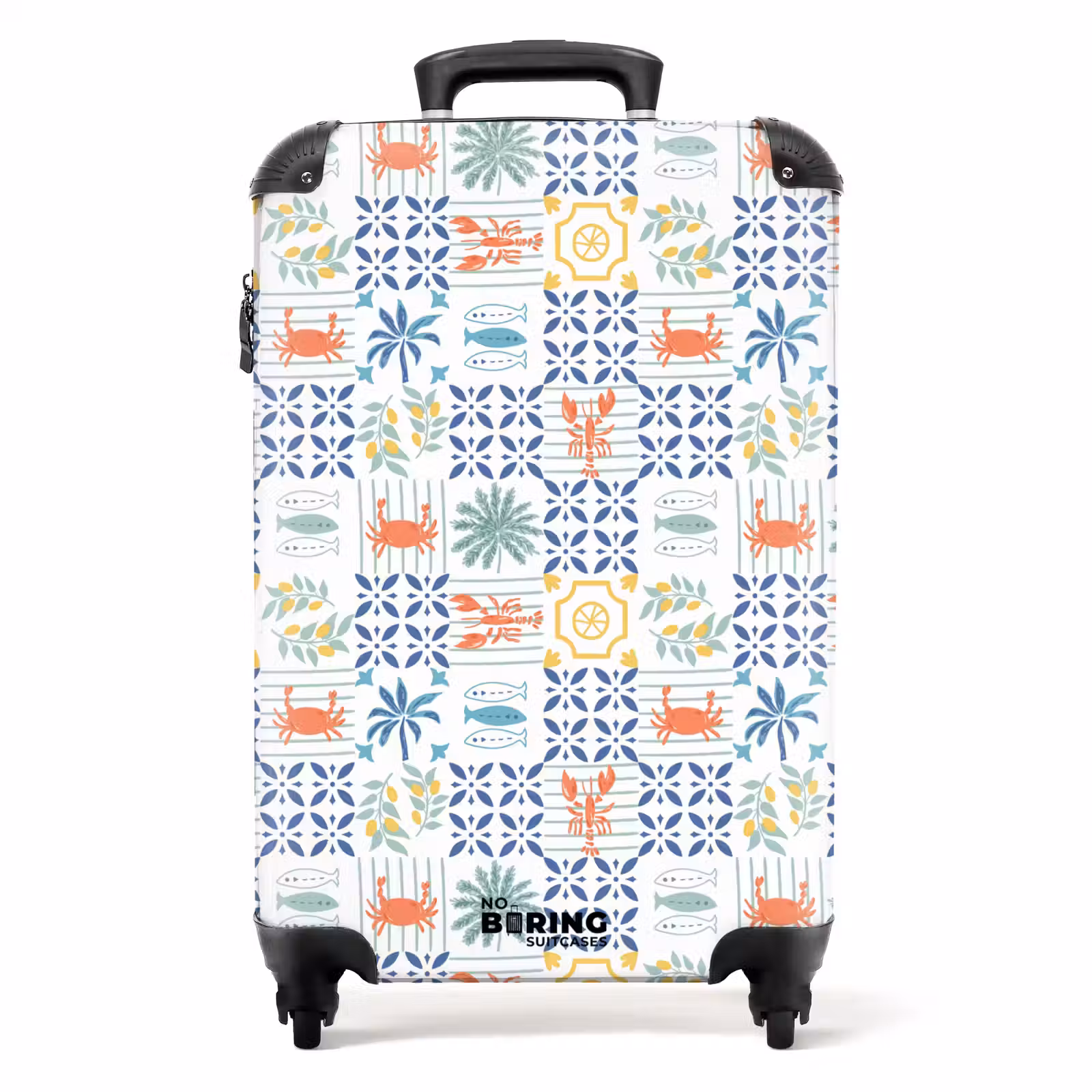Koffer - Zomer tegel patroon kleurrijk — 1