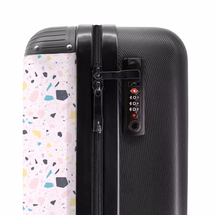 Koffer - Terrazzo patroon roze confetti — 5