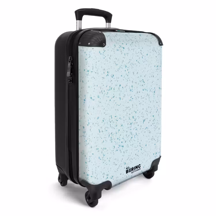 Koffer - Terrazzo patroon veelkleurig blauw en groen — 2