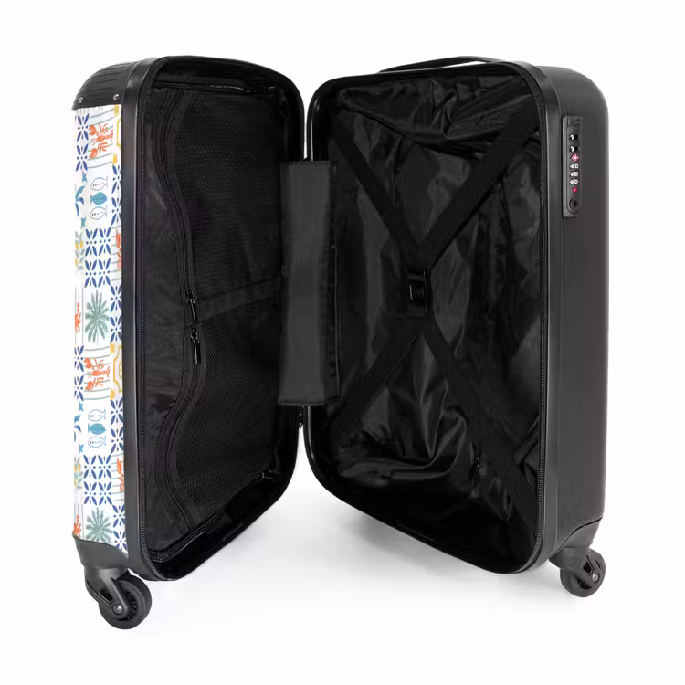 Koffer - Zomer tegel patroon kleurrijk — 4