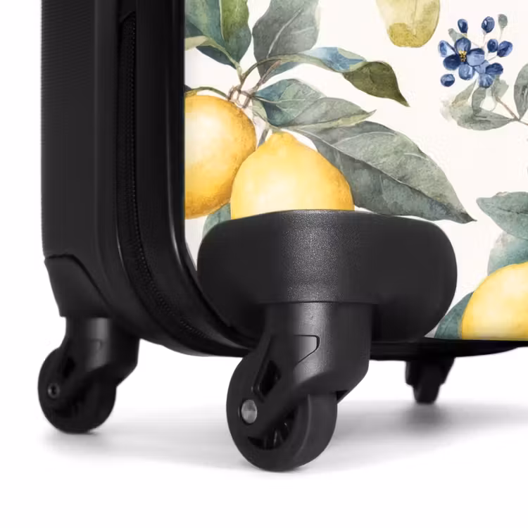 Koffer - Citroen met bloesem patroon — 7