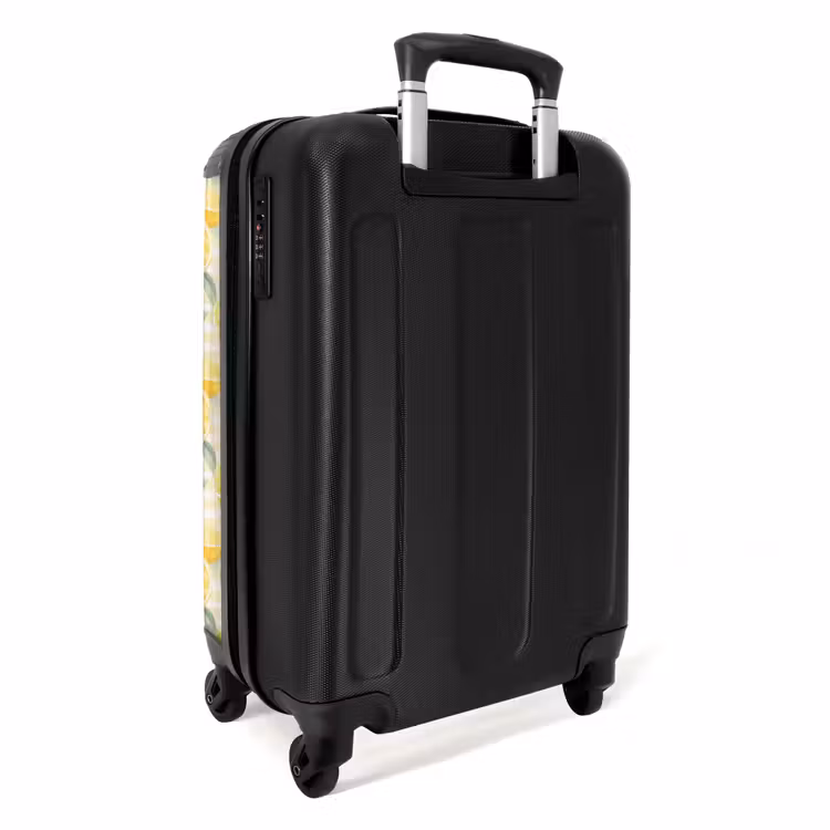 Koffer - Citroen met strepen patroon geel — 4