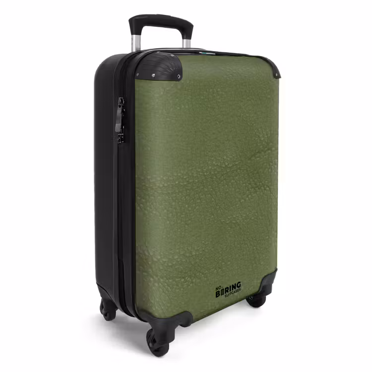 Koffer - Lederen look apple groen — 2