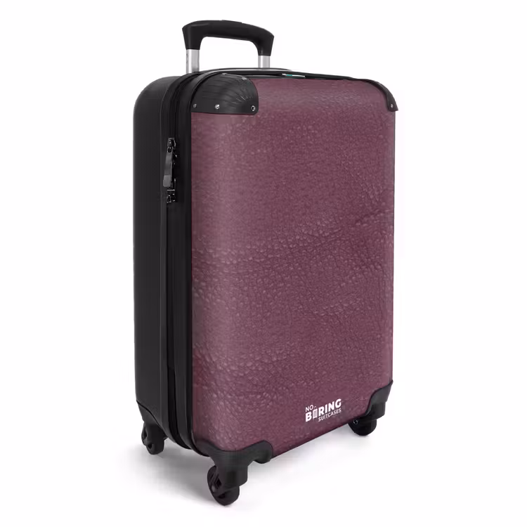 Koffer - Lederen look bessen paars — 2