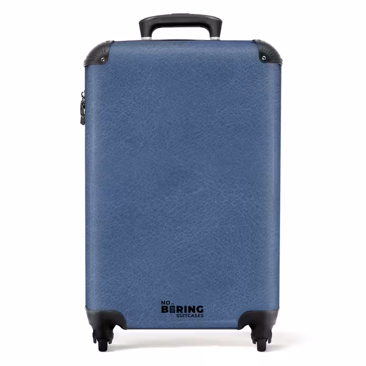 Koffer - Lederen look blauw — 1