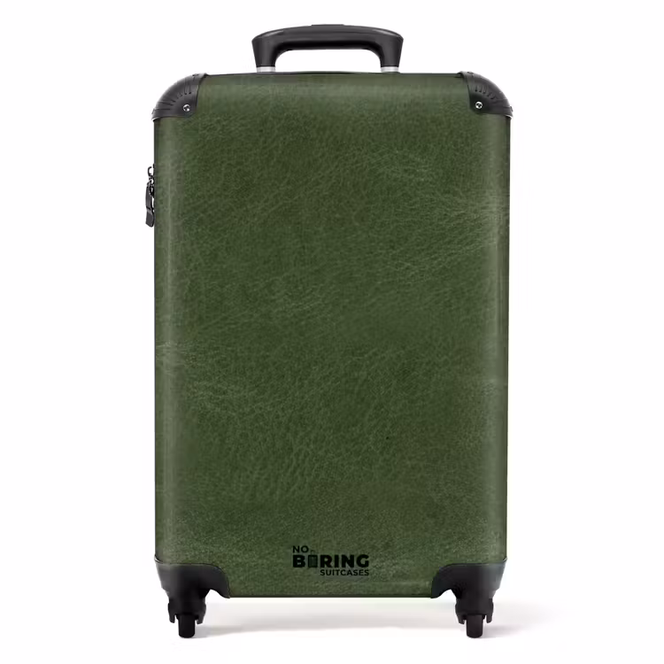 Koffer - Lederen look bos groen — 1