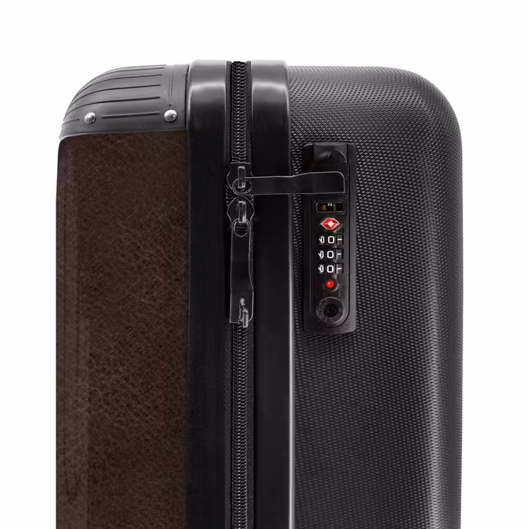 Koffer - Lederen look chocolade bruin — 5