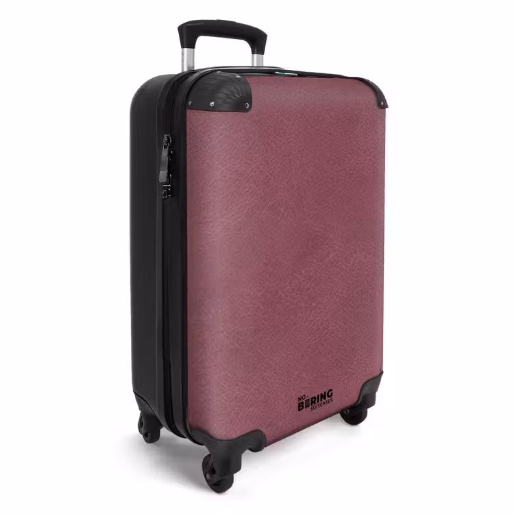 Koffer - Lederen look donker roze — 2