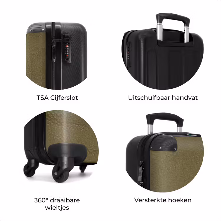 Koffer - Lederen look forest groen — 7