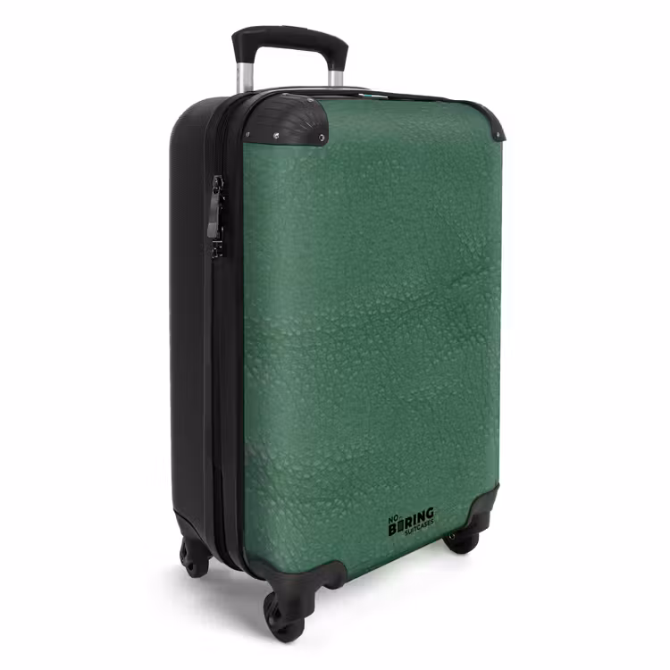 Koffer - Lederen look kleur groen — 2