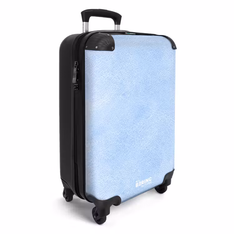 Koffer - Lederen look licht blauw — 2
