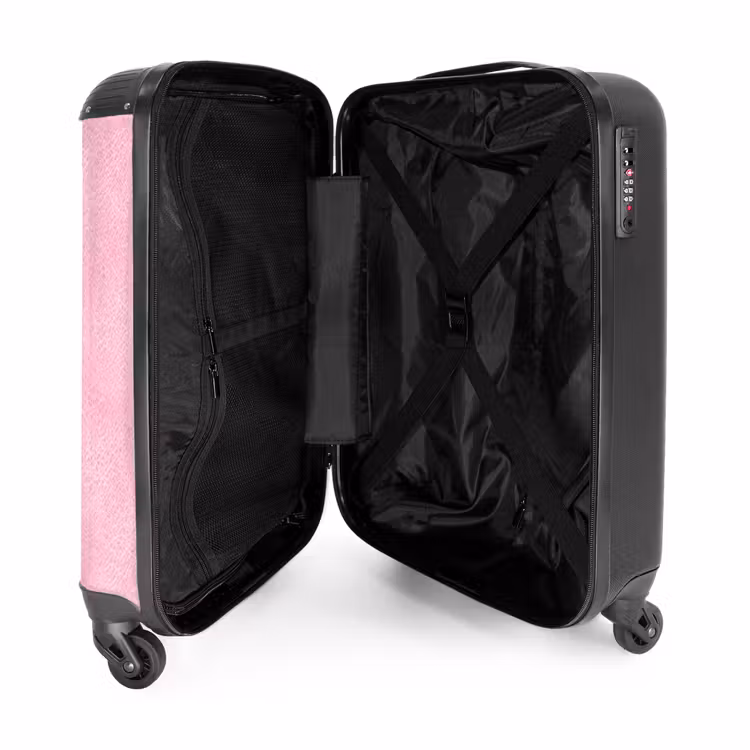Koffer - Lederen look licht roze — 4