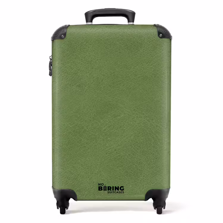 Koffer - Lederen look mint groen — 1