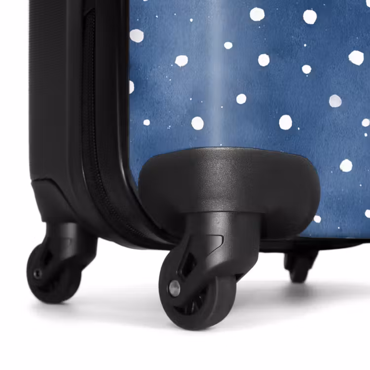 Koffer - Stippen patroon blauw — 7