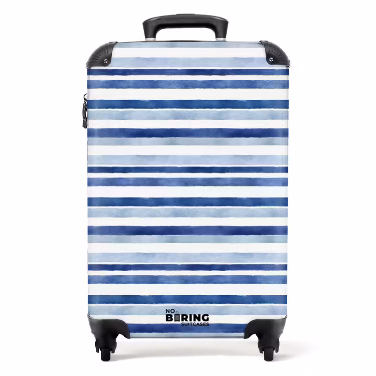 Koffer - Strepen patroon blauw — 1