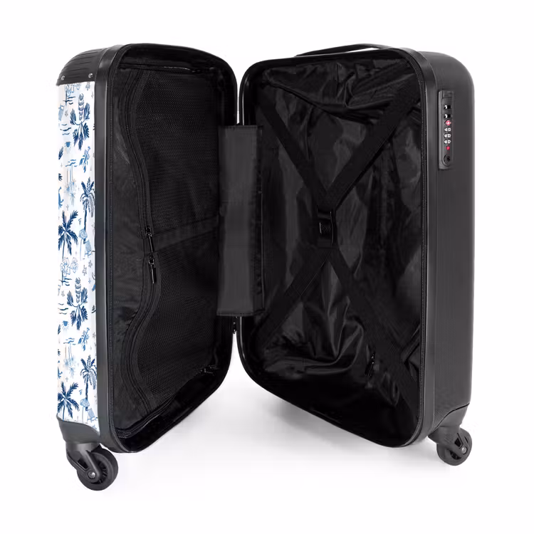 Koffer - Vakantie patroon blauw — 4