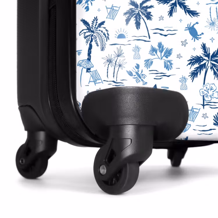 Koffer - Vakantie patroon blauw — 6