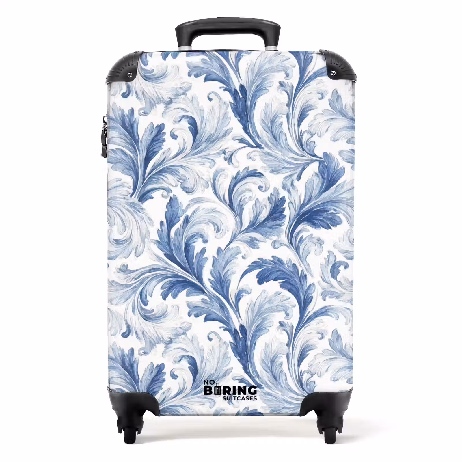 Koffer - Barok bladeren patroon blauw — 1