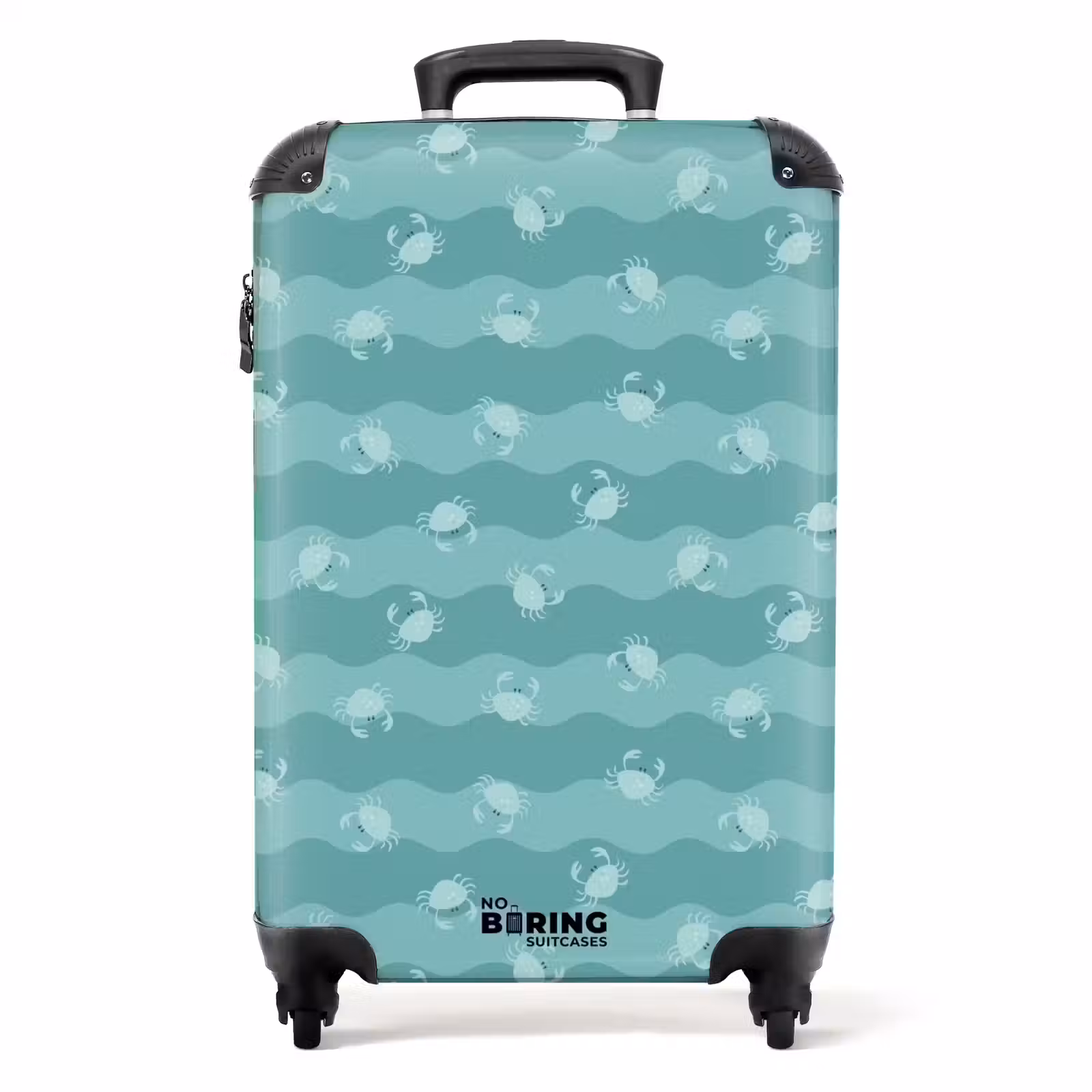 Koffer - Blauw krab patroon — 1