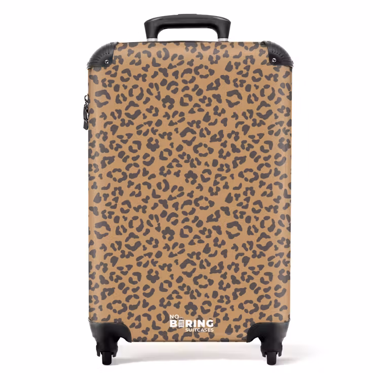 Koffer - Dieren print panter bruin — 1